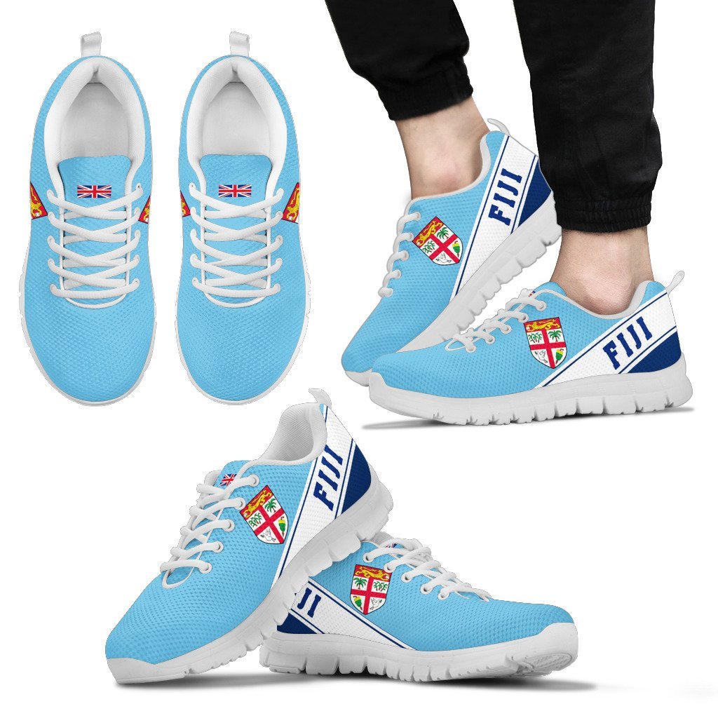 Fiji Flag Sneakers - Line Style - Vibe Hoodie Shop