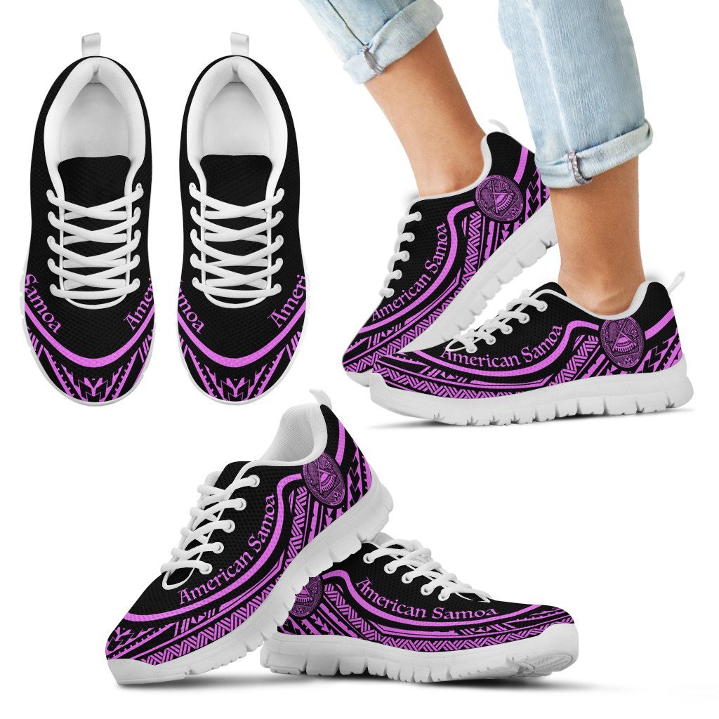 American Samoa Wave Sneakers Purple Color - Vibe Hoodie Shop