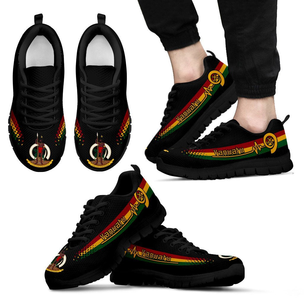 Vanuatuan Heartbeat Sneakers - National Flag Color - Vibe Hoodie Shop