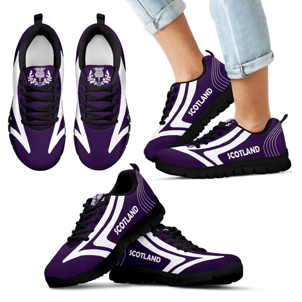 Scotland Shoes - Scotland Thistle Sneakers Ace Purple Version - Vibe Hoodie Shop