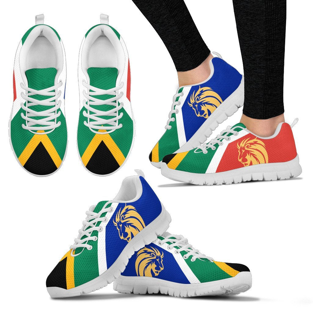 South Africa Lion Sneakers - Vibe Hoodie Shop