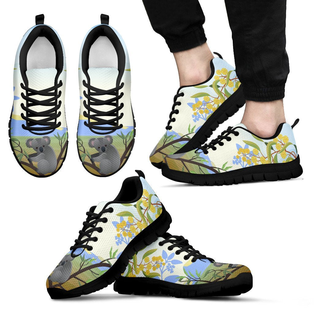 Australia Sneakers - Koala Shoes Mimosa Flower - Unisex - Vibe Hoodie Shop