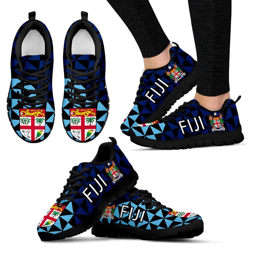 Fiji Polynesian Sneakers Coat Of Arms - Vibe Hoodie Shop