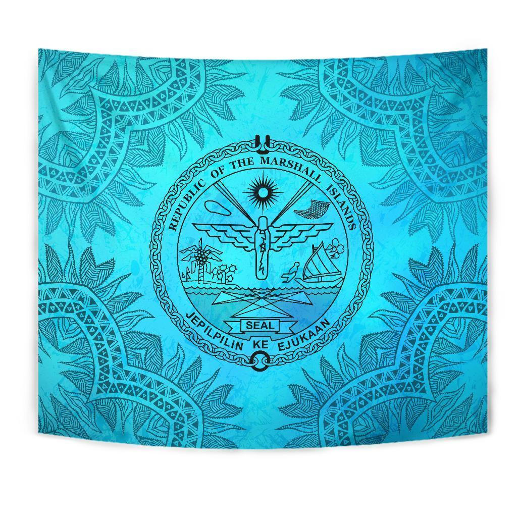 Marshall Islands 1 Tapestry Turquoise - Vibe Hoodie Shop