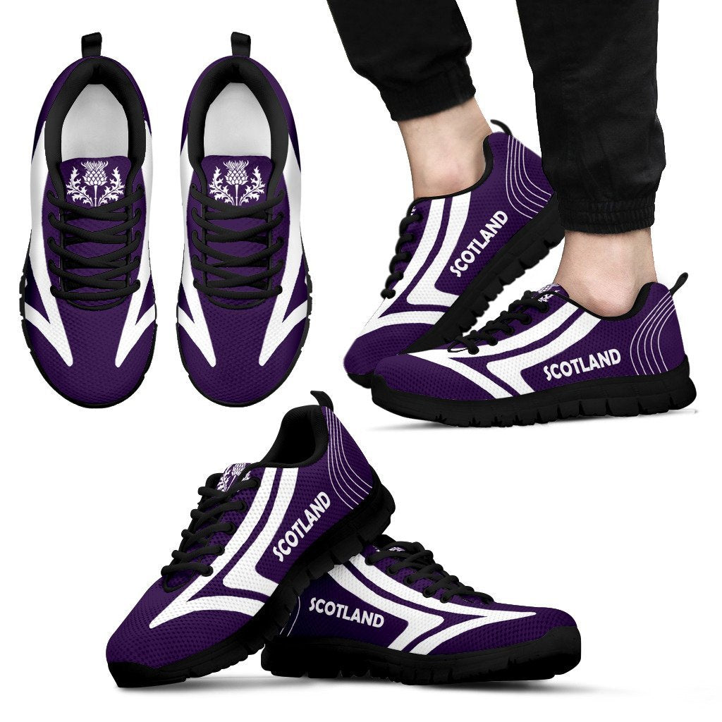 Scotland Shoes - Scotland Thistle Sneakers Ace Purple Version - Vibe Hoodie Shop