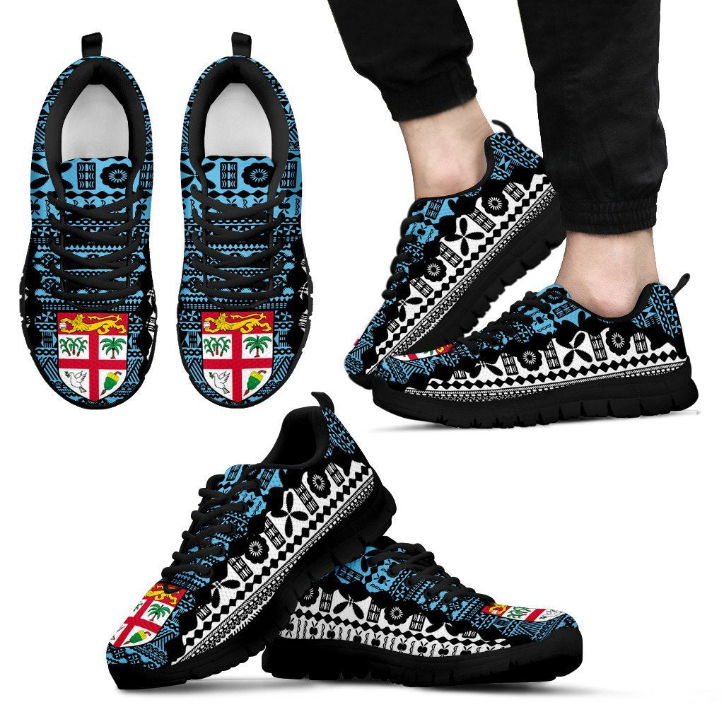 Fiji Tapa Sneakers Coat Of Arms - Vibe Hoodie Shop