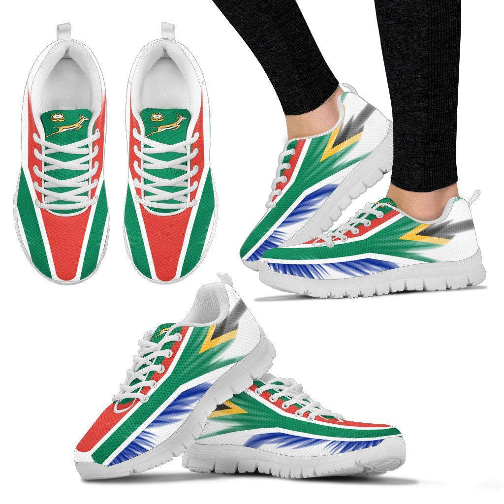 South Africa Flying Flag Wings Sneakers - Vibe Hoodie Shop