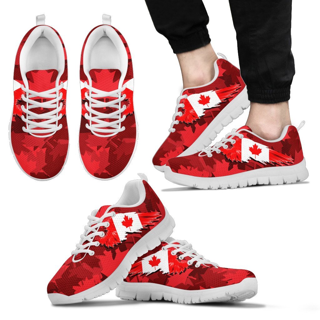 Canada Maple Leaf Wing Sneakers - Vibe Hoodie Shop