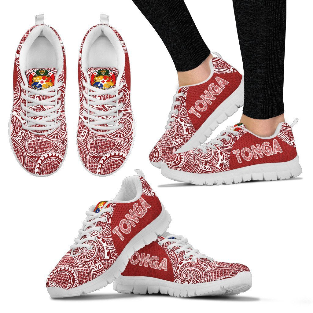 Tonga Sneakers Polynesian Red White Version - Vibe Hoodie Shop