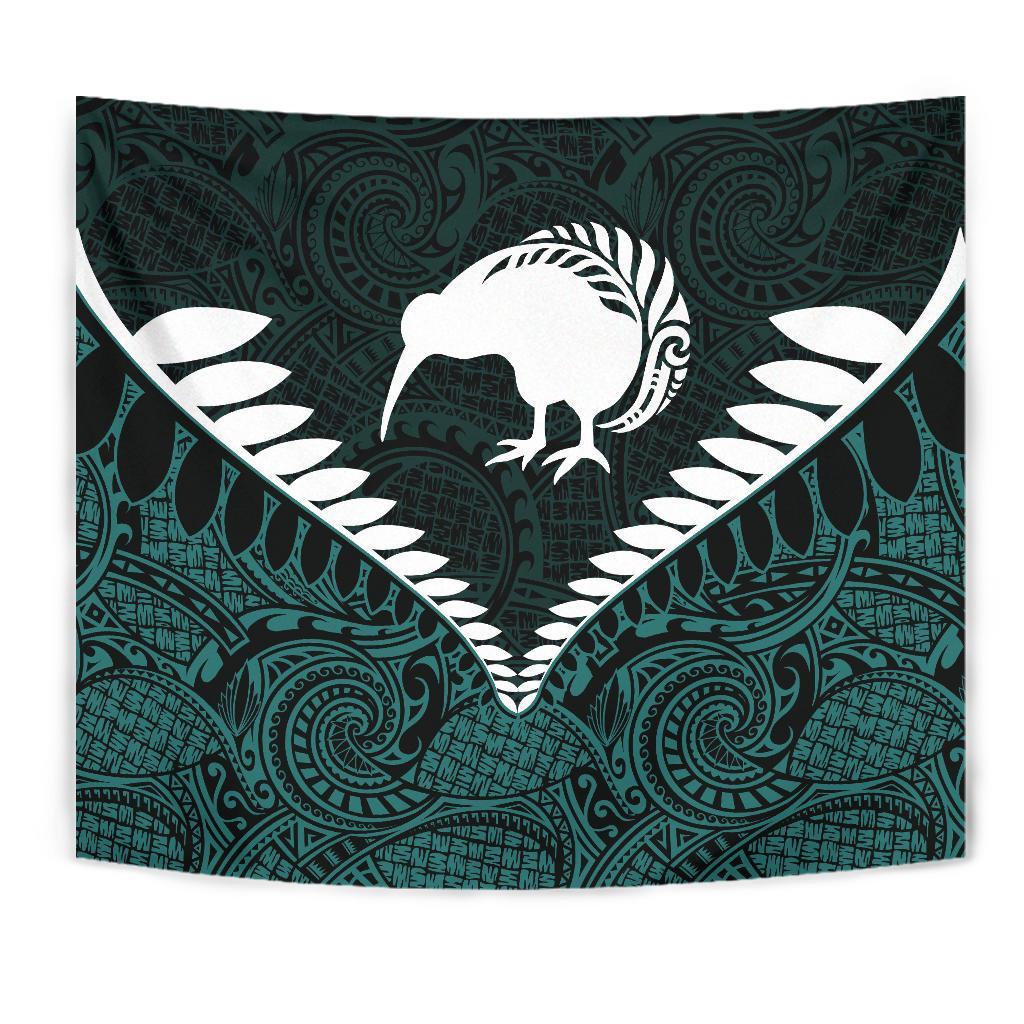 Kiwi Silver Fern Classic Tapestry Dark State - Vibe Hoodie Shop