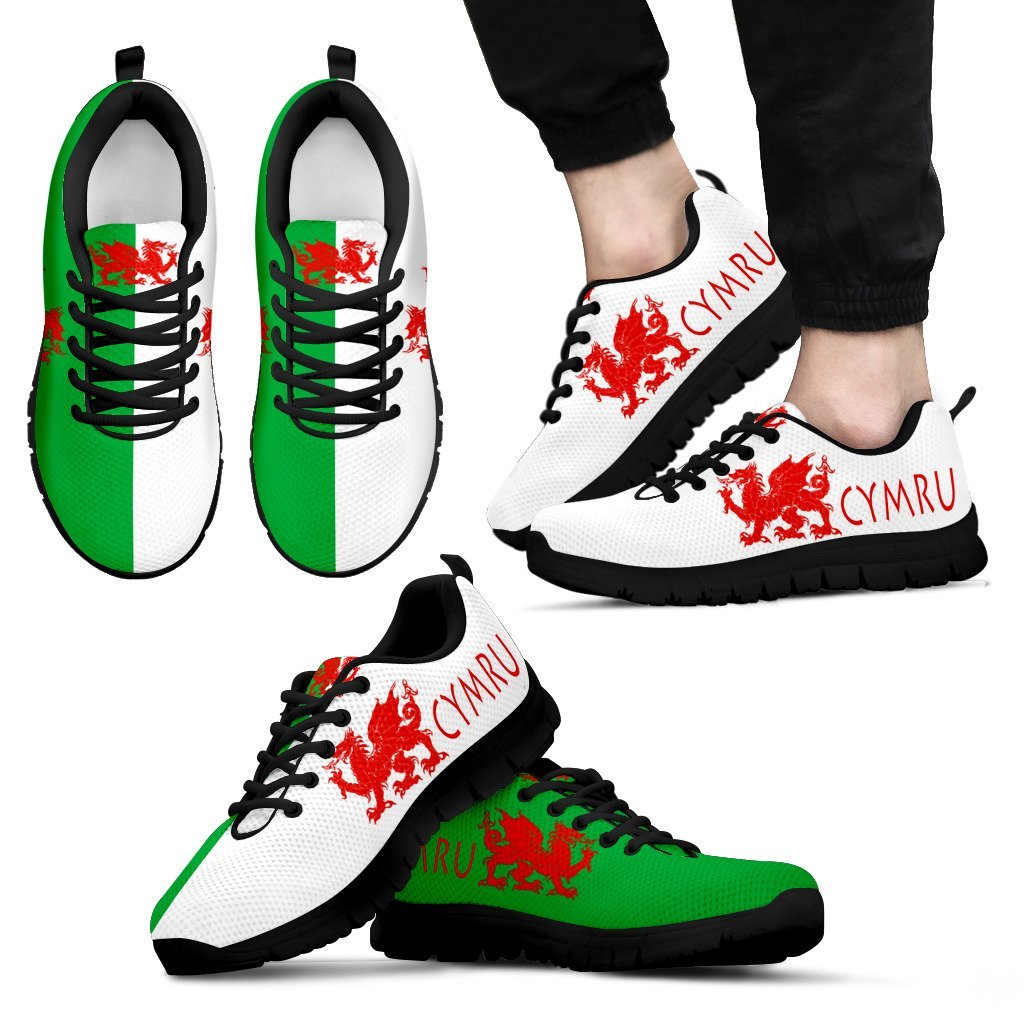 Wales - Cymru Men's / Women's Sneakers (Shoes) - Vibe Hoodie Shop