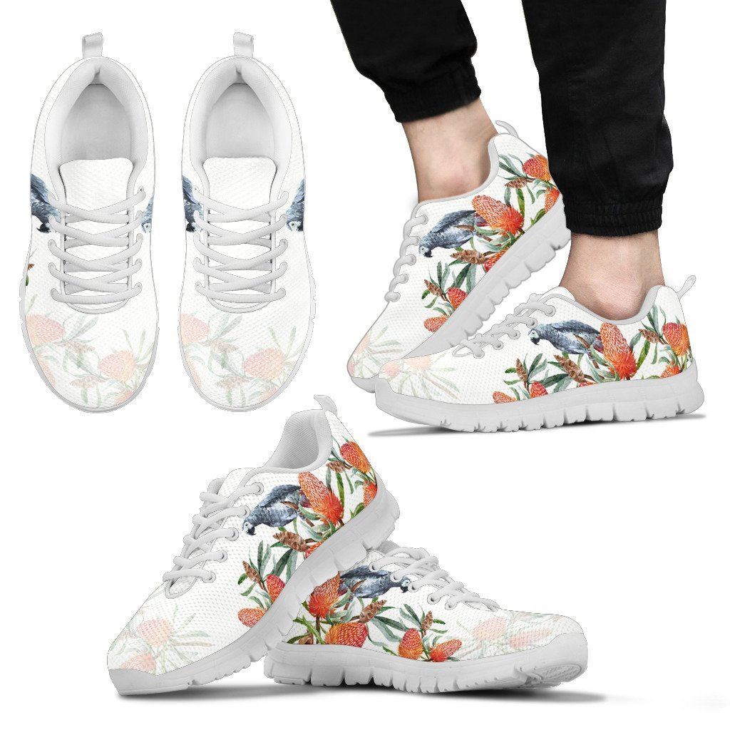 Australia Sneakers - Kookaburra Shoes Waratah Flower - Unisex - Vibe Hoodie Shop