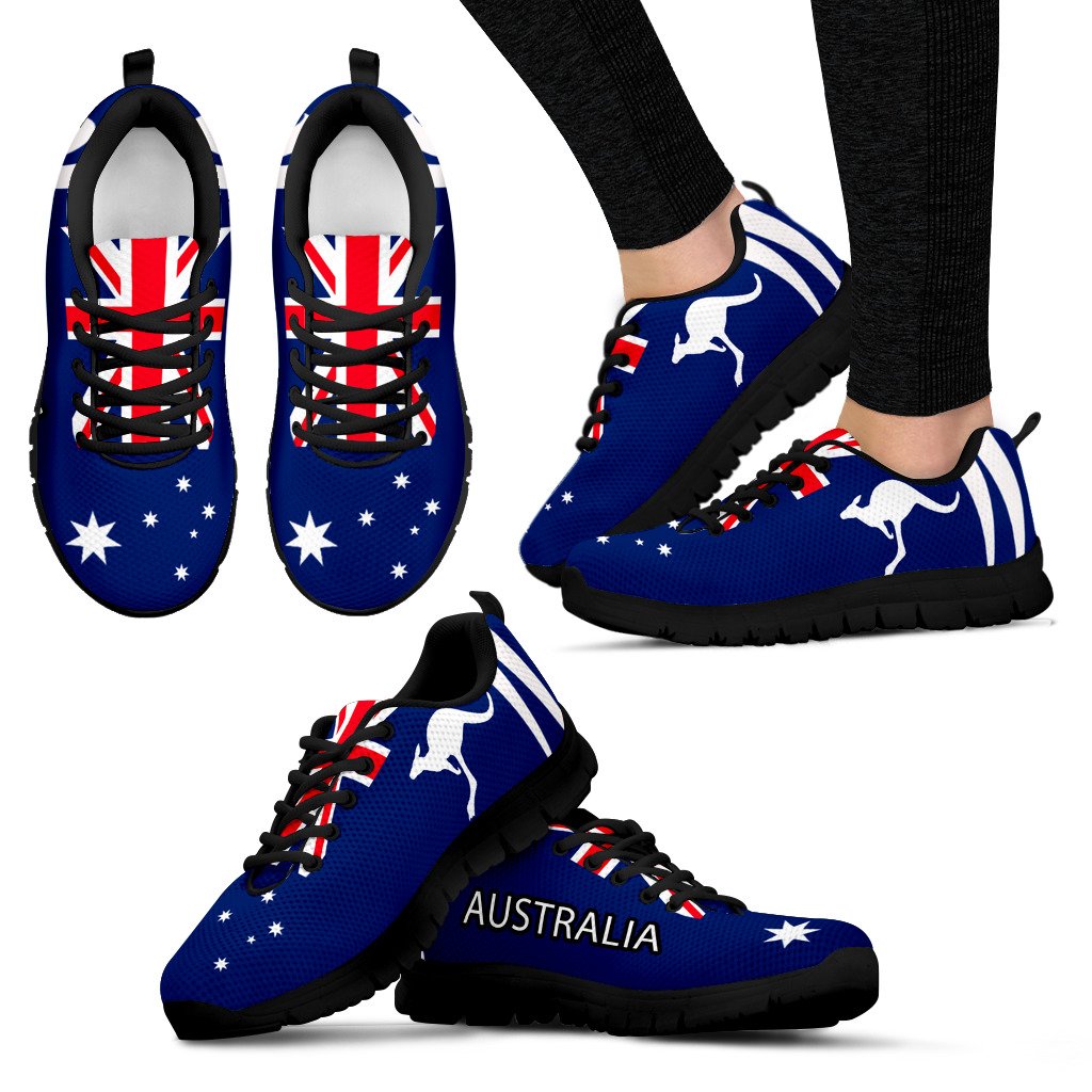 Sneakers - Aus Flag Shoes Kangaroo - Unisex - Vibe Hoodie Shop