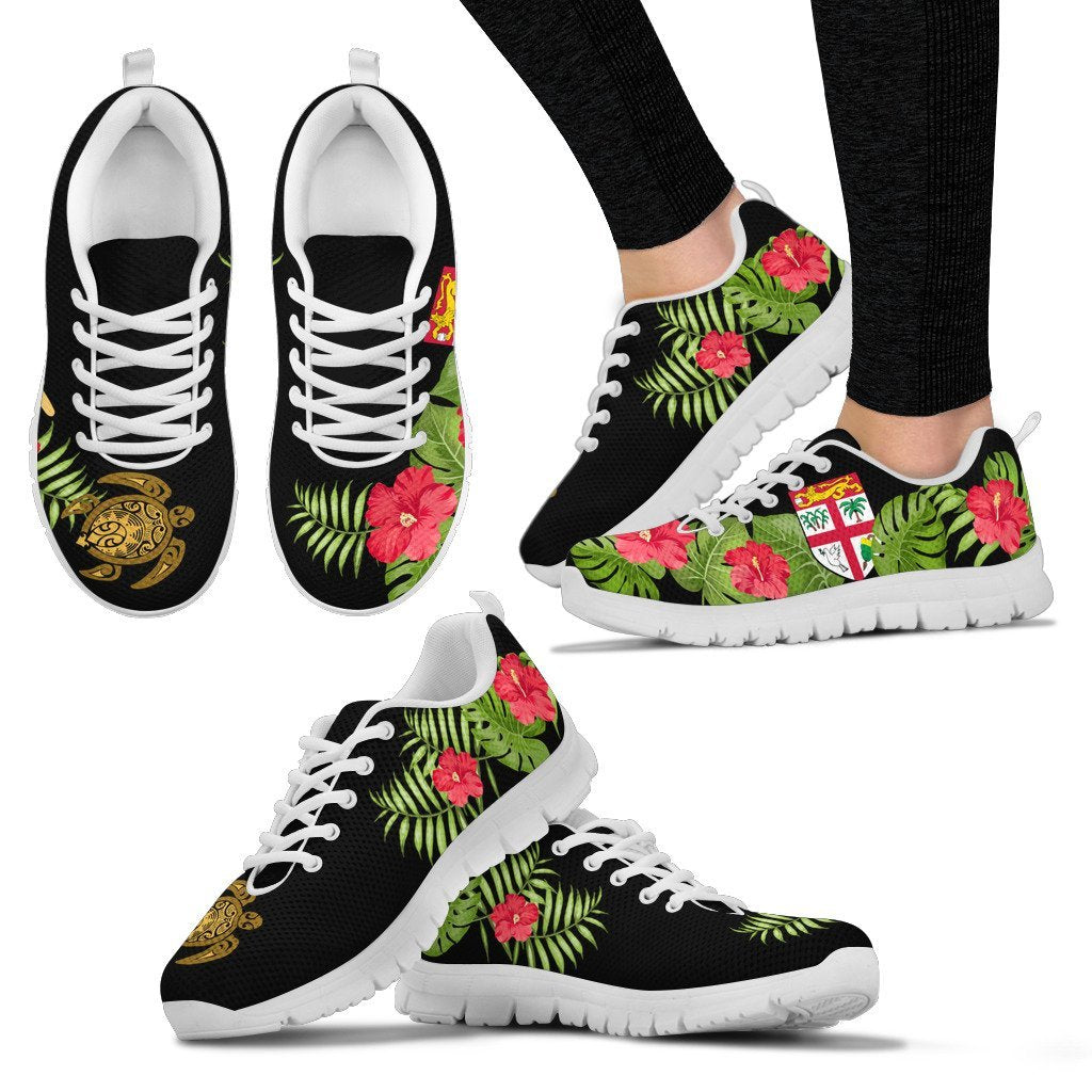 Love Fiji Sneakers - Fijian Shoes Black Version - Vibe Hoodie Shop