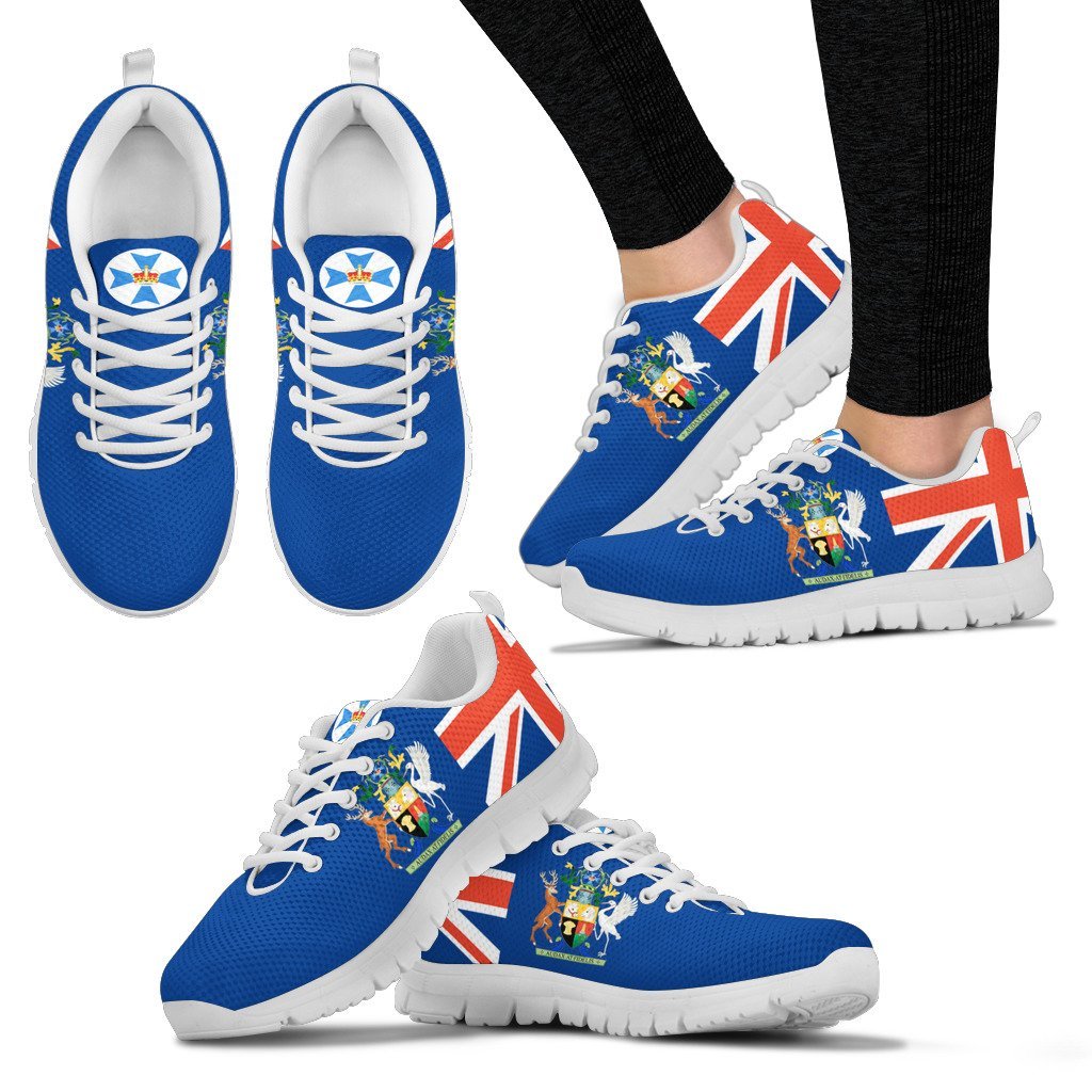 Sneakers - Aus Flag Shoes Queensland Australian Coat Of Arms - Unisex - Vibe Hoodie Shop