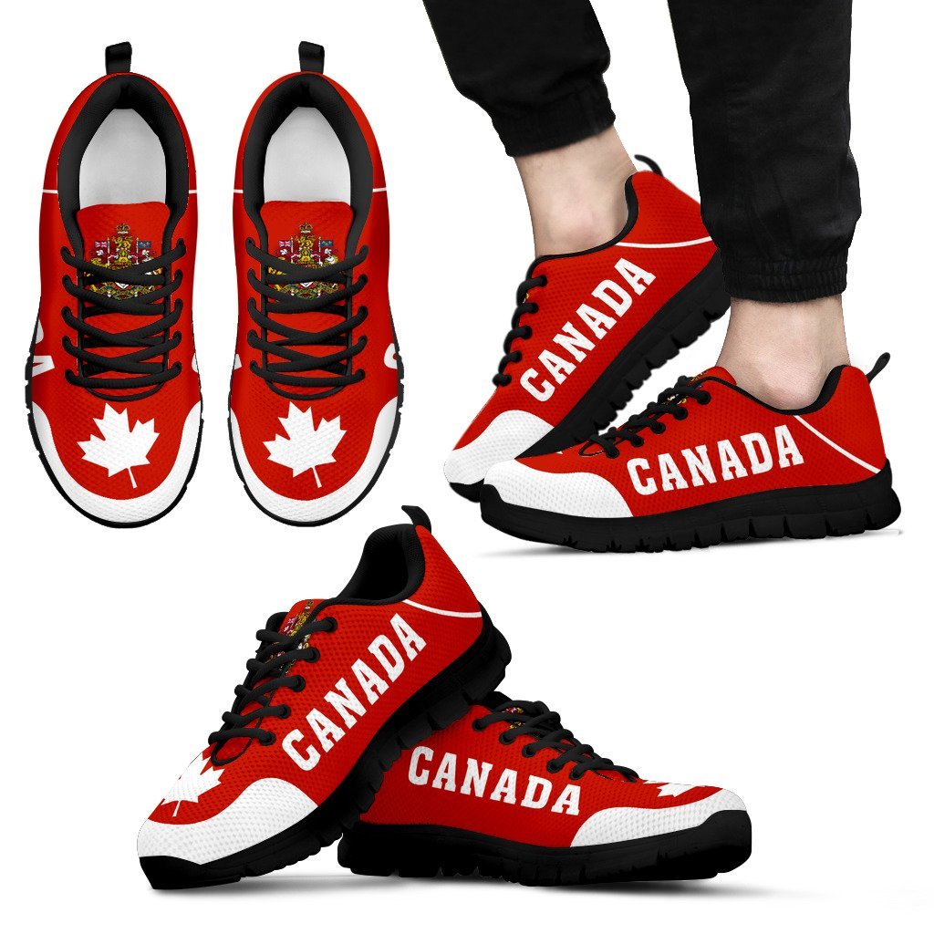 Canada Coat Of Arms Sneakers - Vibe Hoodie Shop