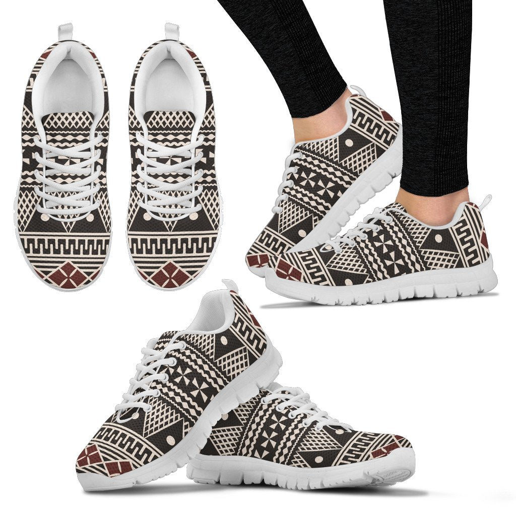 Fiji - Fijian Tapa Pattern Shoes - Vibe Hoodie Shop