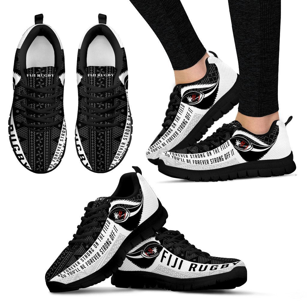 Fiji Spirit of Rugby Sneakers BW - Vibe Hoodie Shop