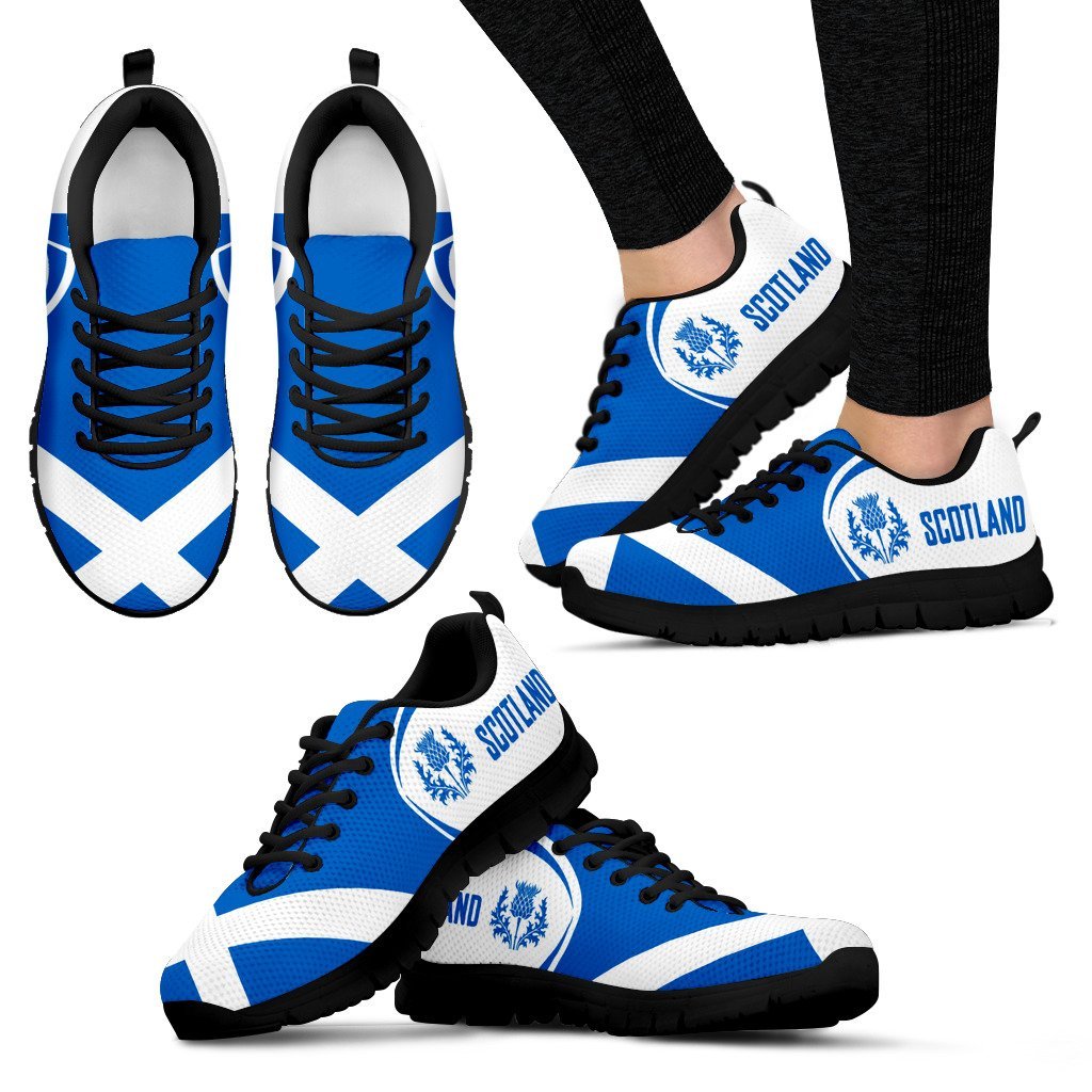 Scotland Thistle Flag Sneakers - Vibe Hoodie Shop