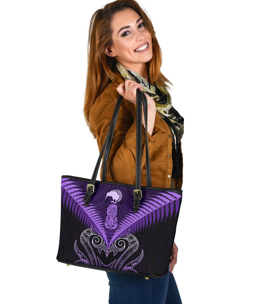 maori-manaia-new-zealand-small-leather-tote-purple