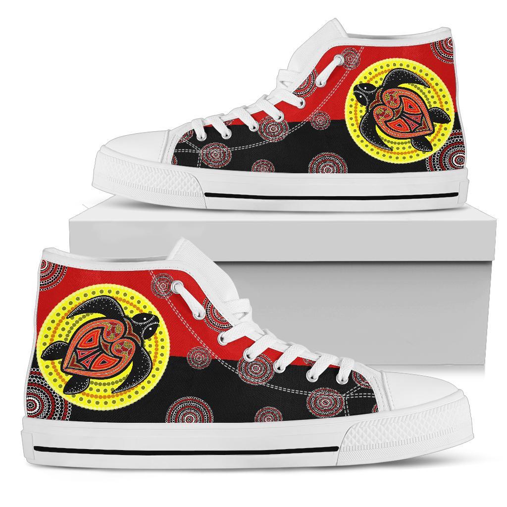 canvas-shoe-aboriginal-dot-painting-shoe-turtle-high-top