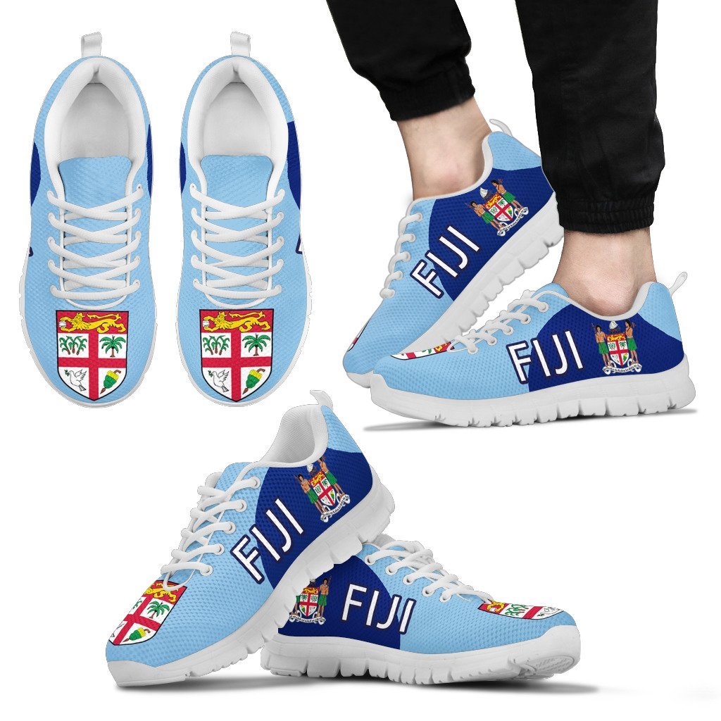 Fiji Running Shoes Coat Of Arms 01 - Vibe Hoodie Shop