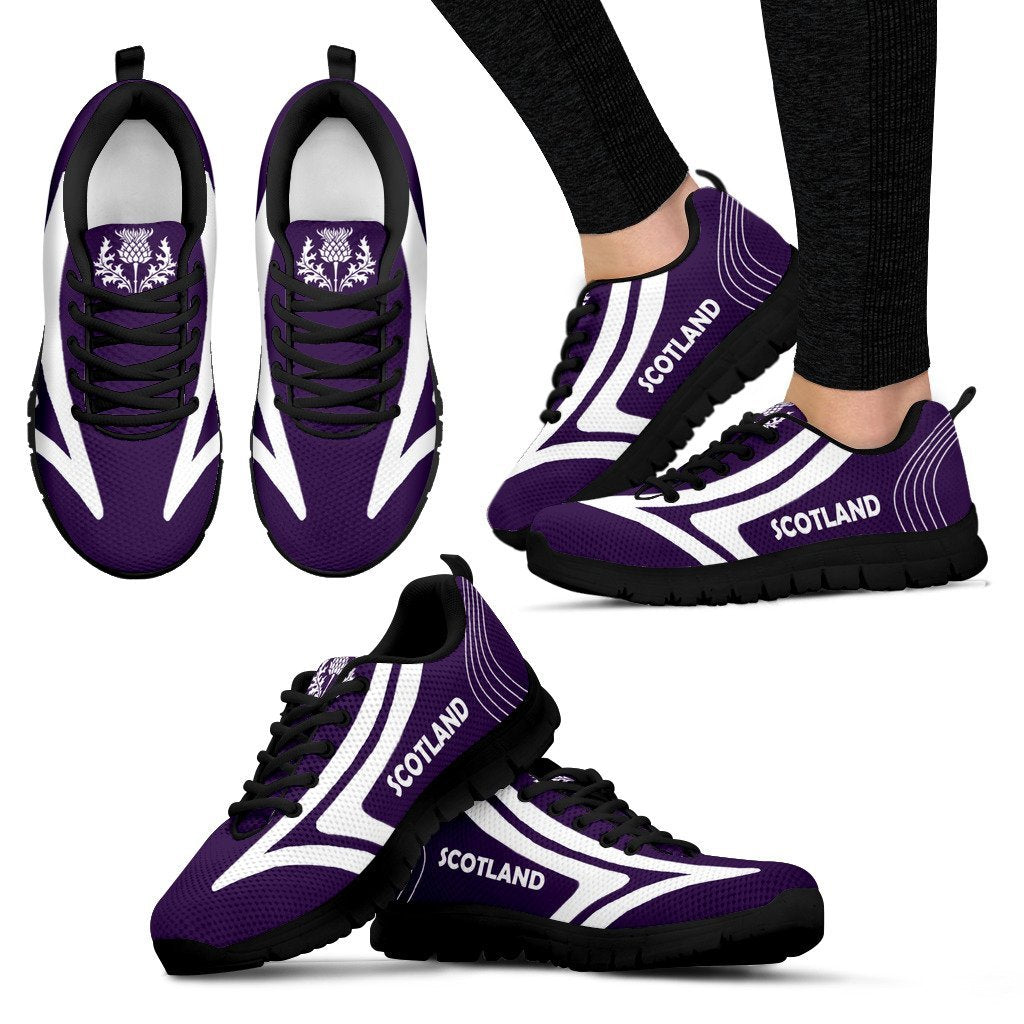 Scotland Shoes - Scotland Thistle Sneakers Ace Purple Version - Vibe Hoodie Shop