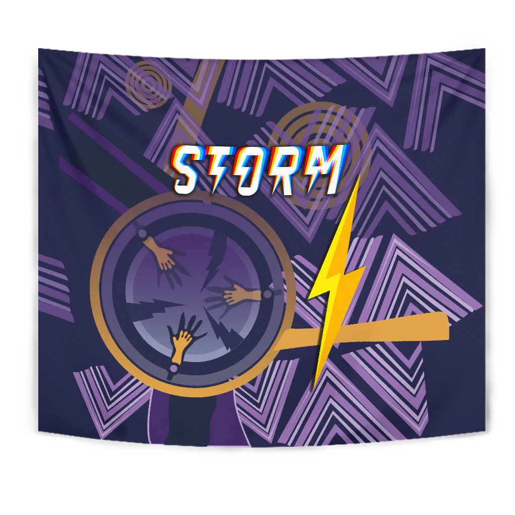 Melbourne Storm Tapestry Simple Indigenous - Purple - Vibe Hoodie Shop