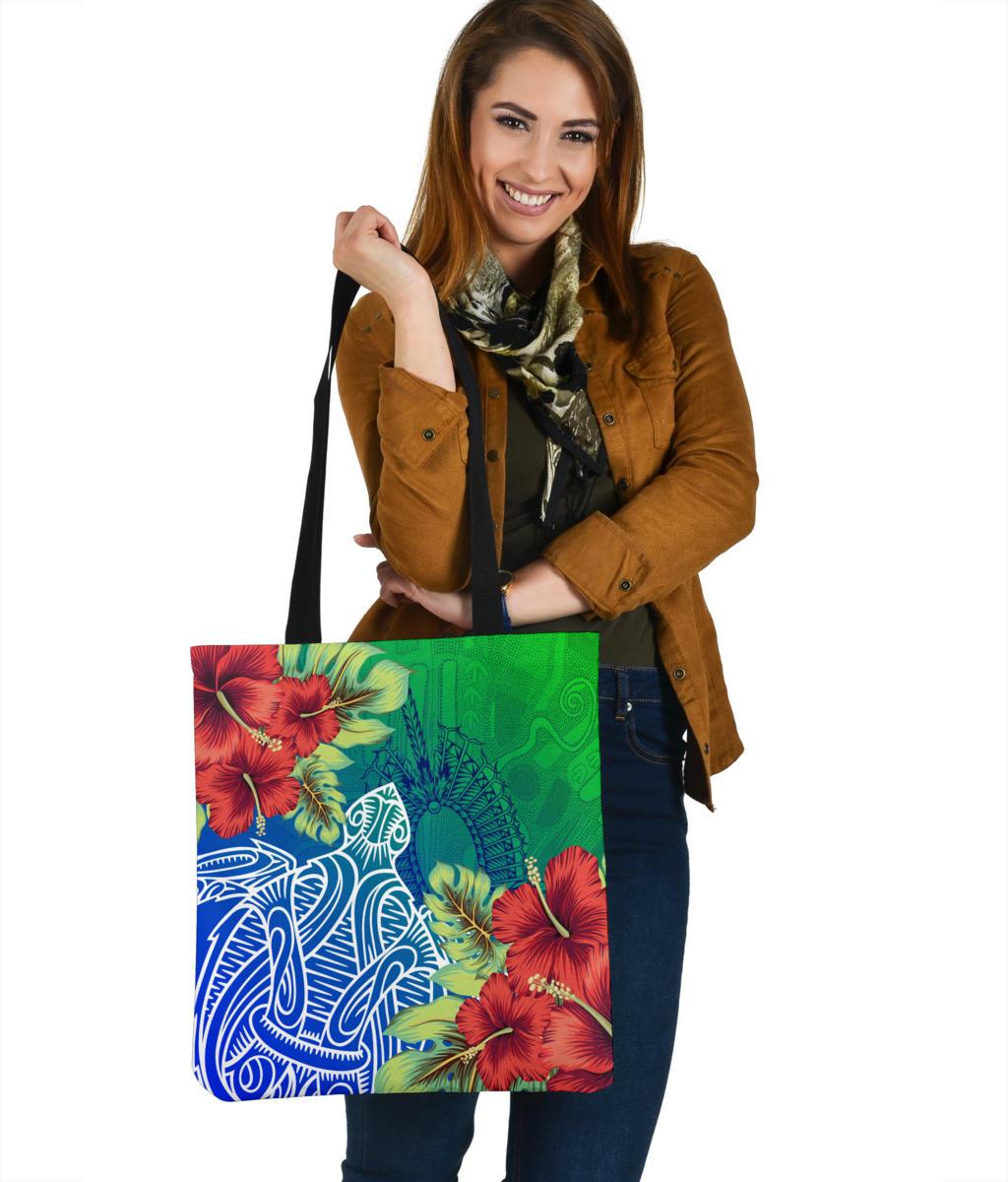 torres-strait-islanders-tote-bag-ocean-hibiscus