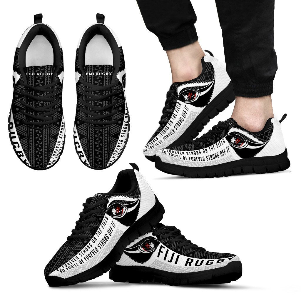 Fiji Spirit of Rugby Sneakers BW - Vibe Hoodie Shop
