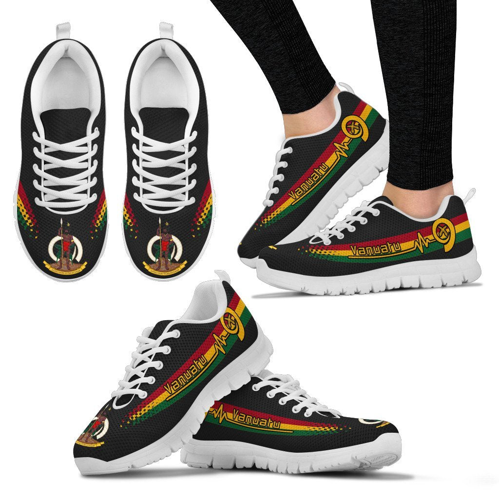 Vanuatuan Heartbeat Sneakers - National Flag Color - Vibe Hoodie Shop