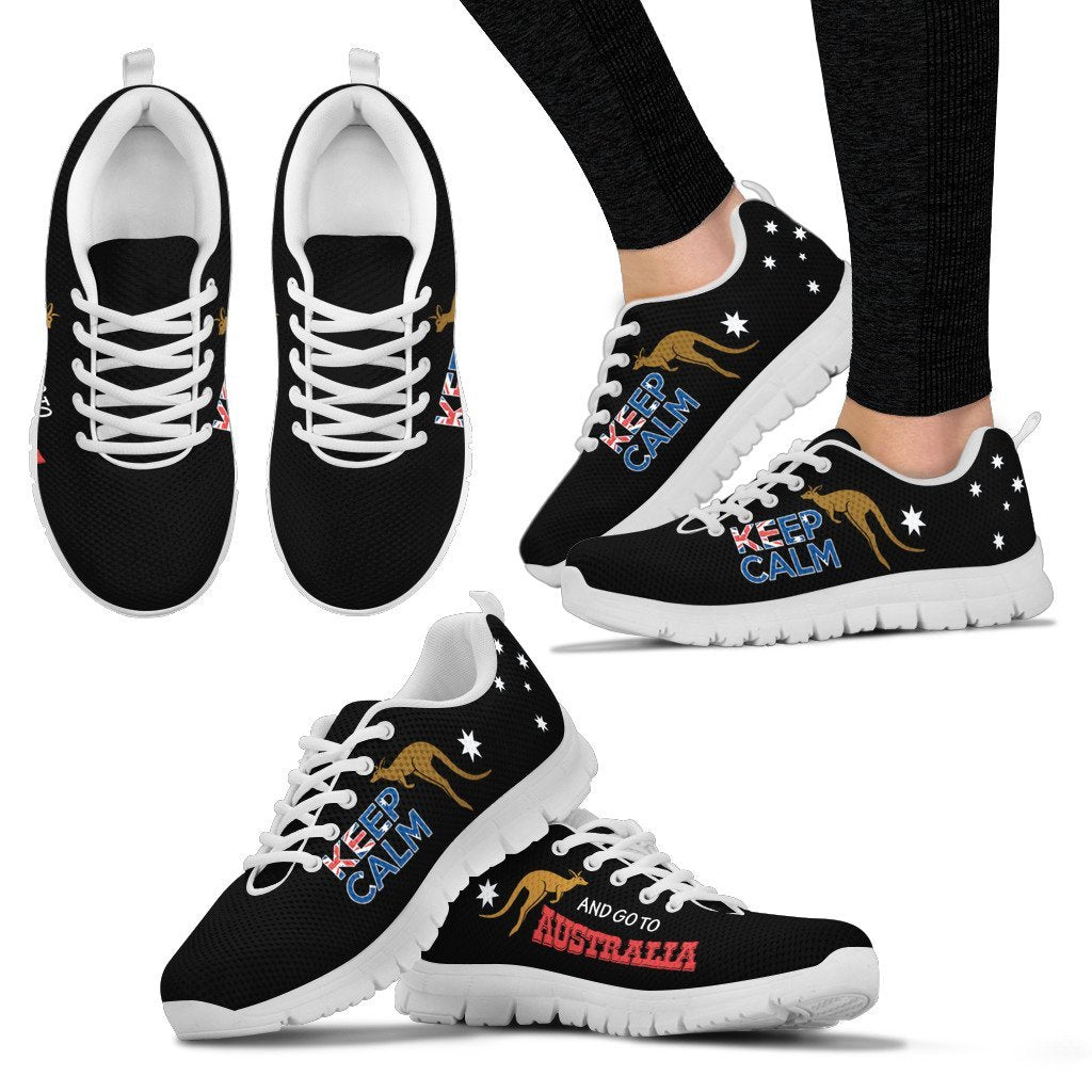 Sneakers - Aus Flag Shoes Kangaroo - Unisex - Vibe Hoodie Shop