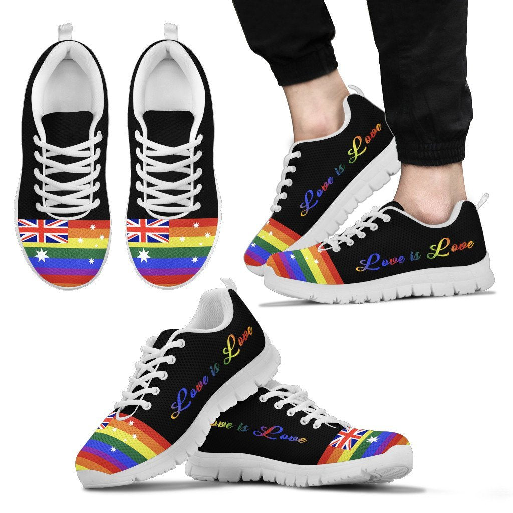 Sneakers - Aus Flag Lgbt Color - Unisex - Vibe Hoodie Shop