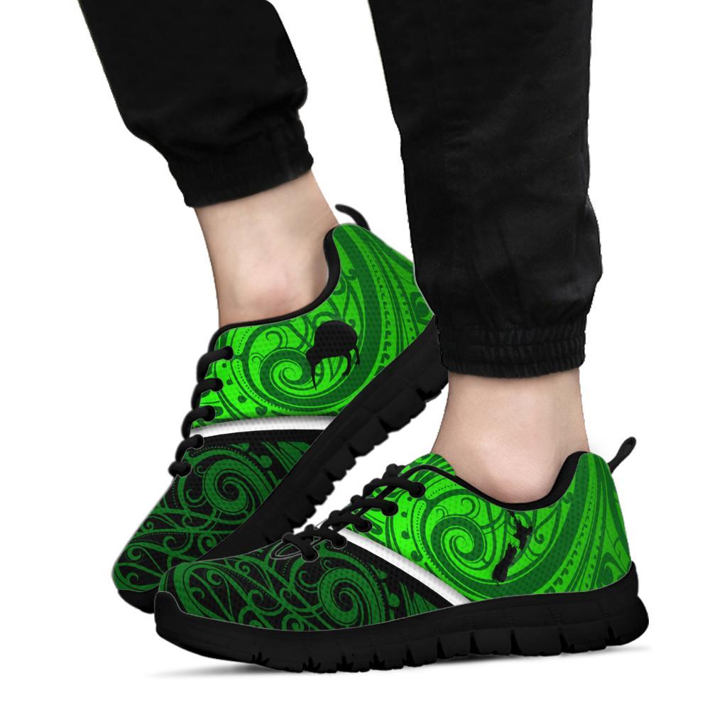 New Zealand Maori Rugby Sneakers Pride Version - Green - Vibe Hoodie Shop