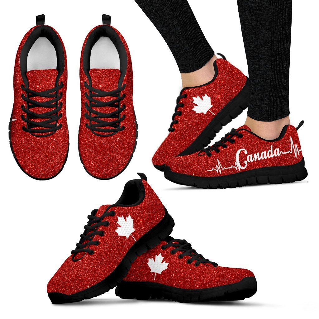 Canada Maple Leaf Sneakers 02 - Vibe Hoodie Shop