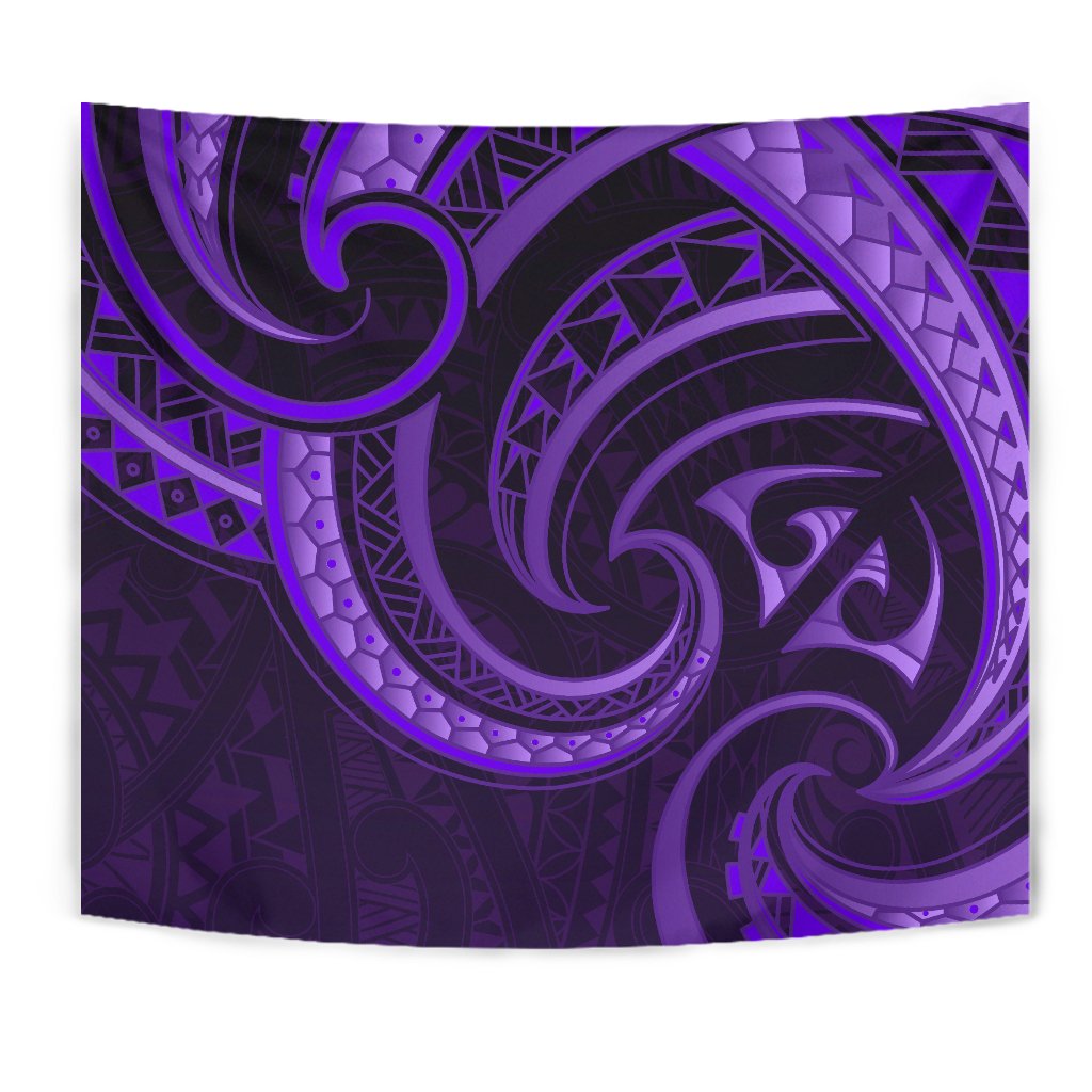 New Zealand Maori Mangopare Tapestry Polynesian - Purple - Vibe Hoodie Shop