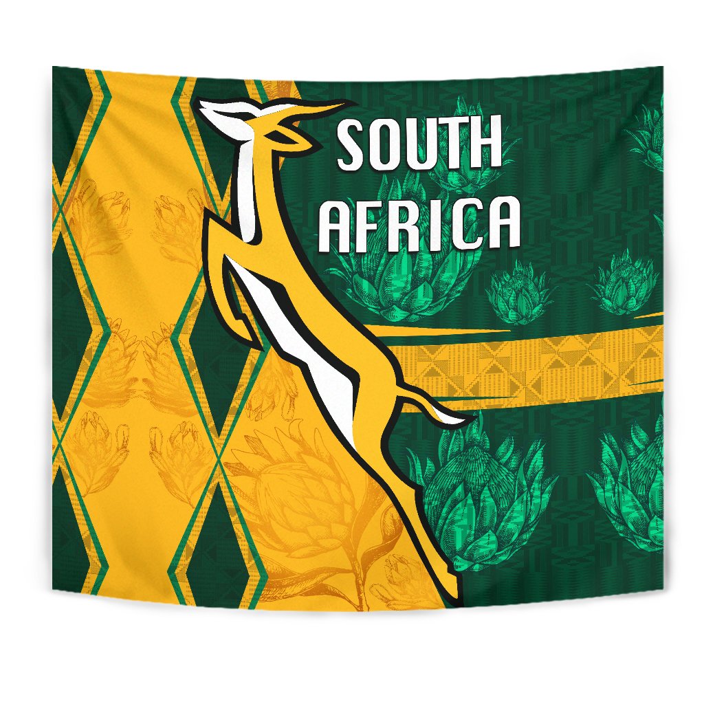 South Africa Tapestry Springboks Rugby Be Fancy - Vibe Hoodie Shop