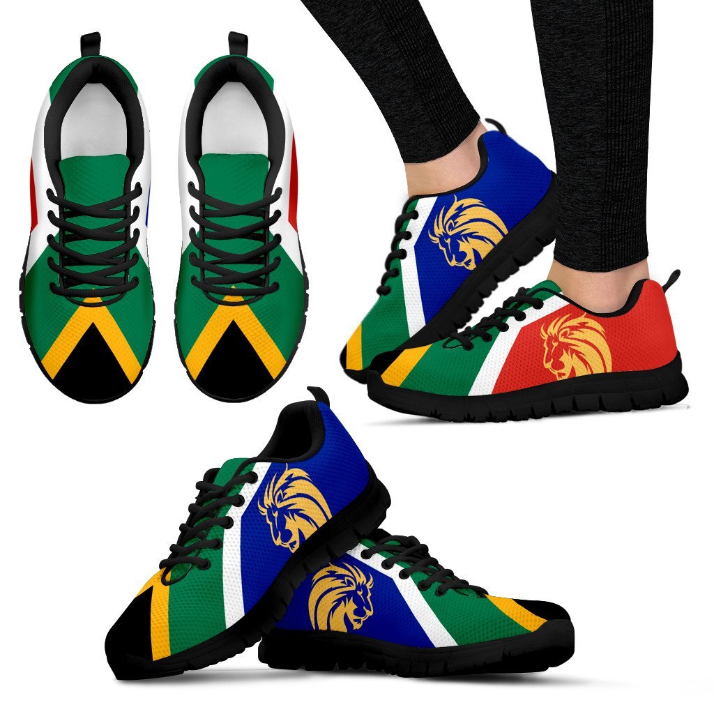 South Africa Lion Sneakers - Vibe Hoodie Shop