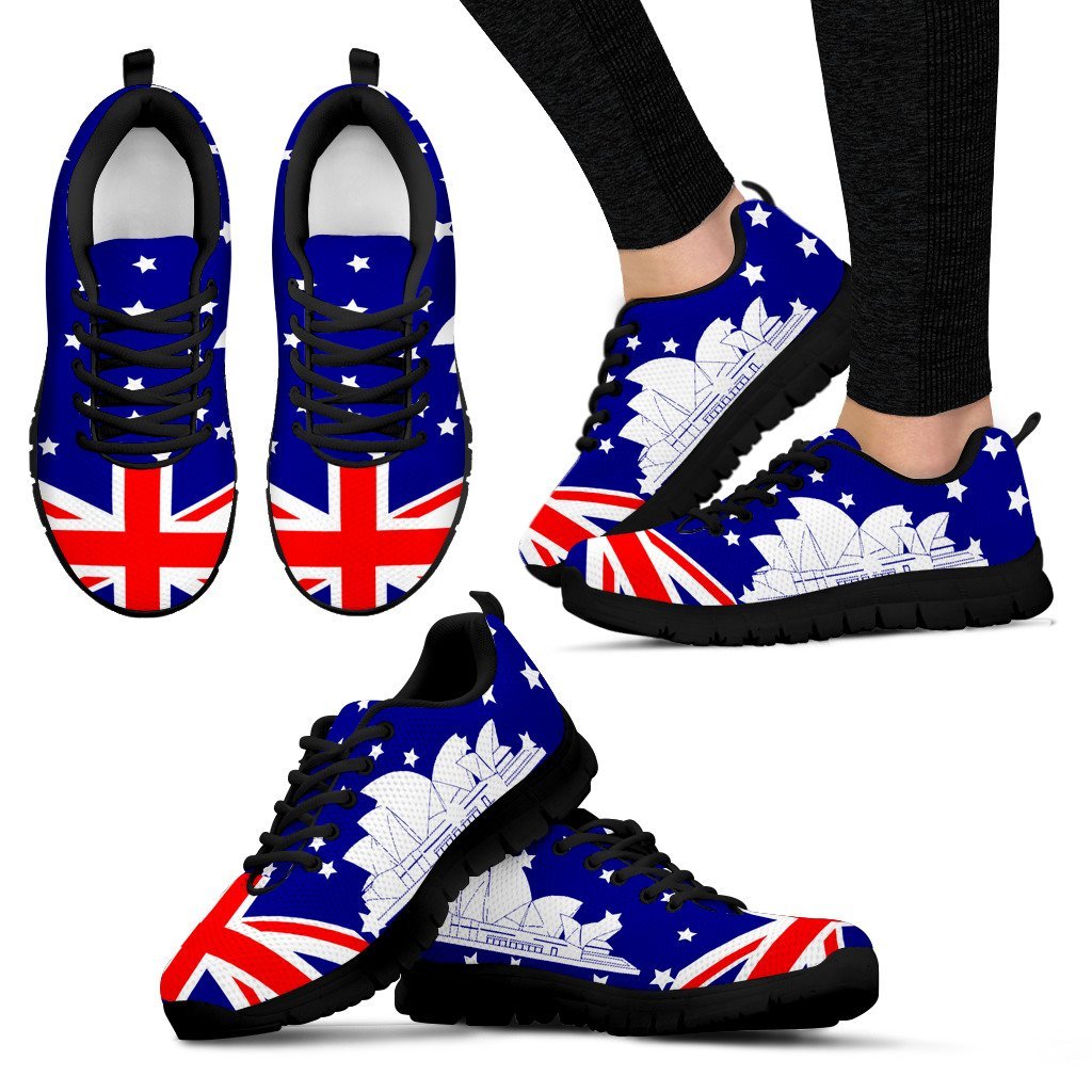 Sneakers - Sydney House Shoes Australia Map - Unisex - Vibe Hoodie Shop