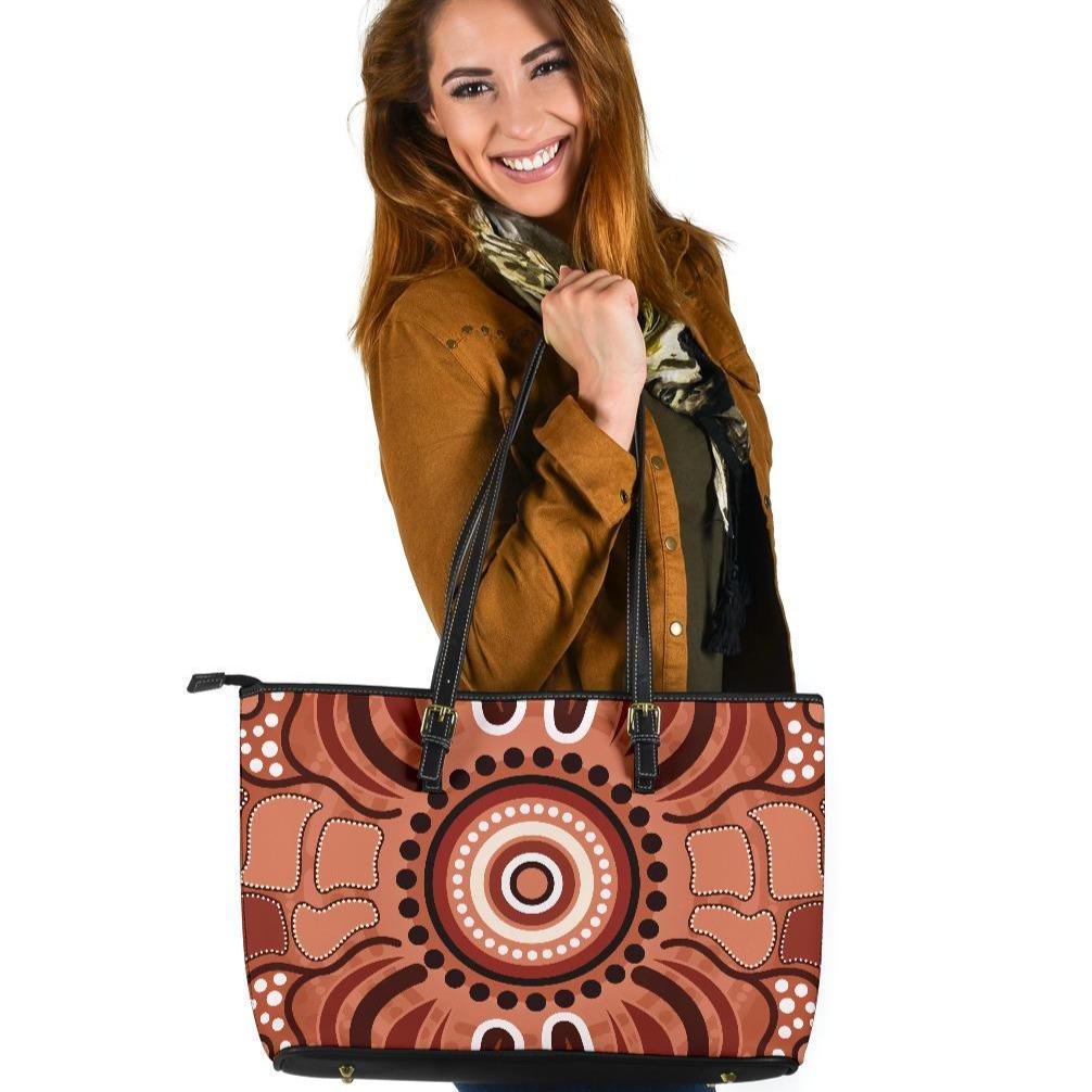 aboriginal-leather-tote-bag-indigenous-art-patterns-ver02