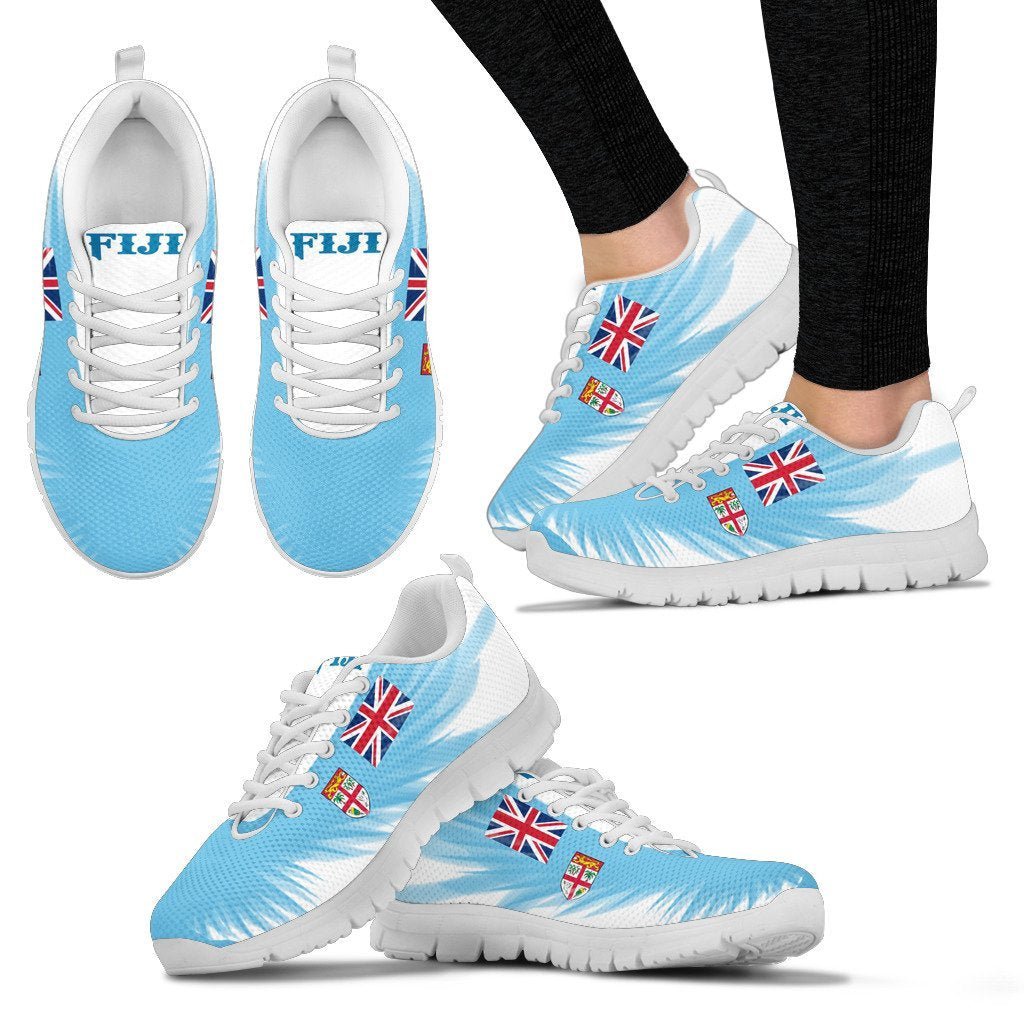 Fiji Flying Flag Wings Sneakers - Vibe Hoodie Shop