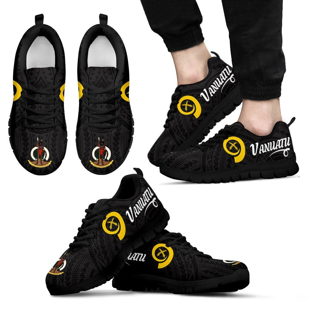 Vanuatu Black Sneakers (Shoes) - Vibe Hoodie Shop