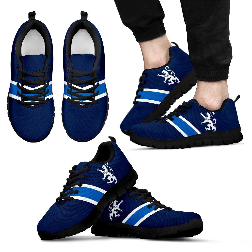 Scotland Flag And Lion Sneakers - Vibe Hoodie Shop