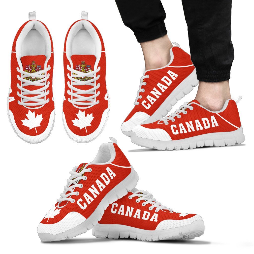 Canada Coat Of Arms Sneakers - Vibe Hoodie Shop