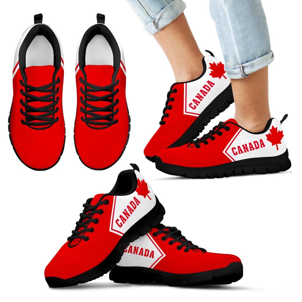 Canada Maple Leaf Sneakers - Triangle Style - Vibe Hoodie Shop