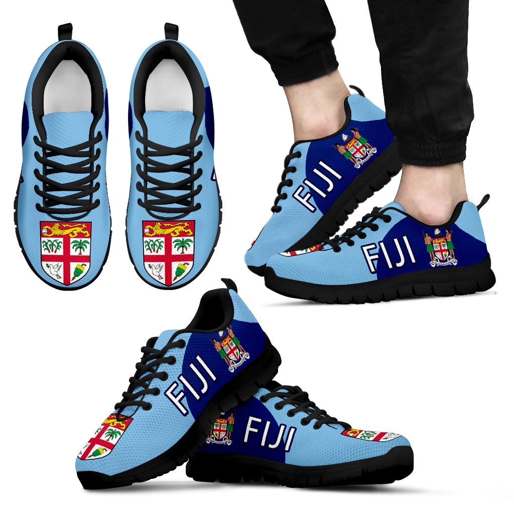 Fiji Running Shoes Coat Of Arms 01 - Vibe Hoodie Shop