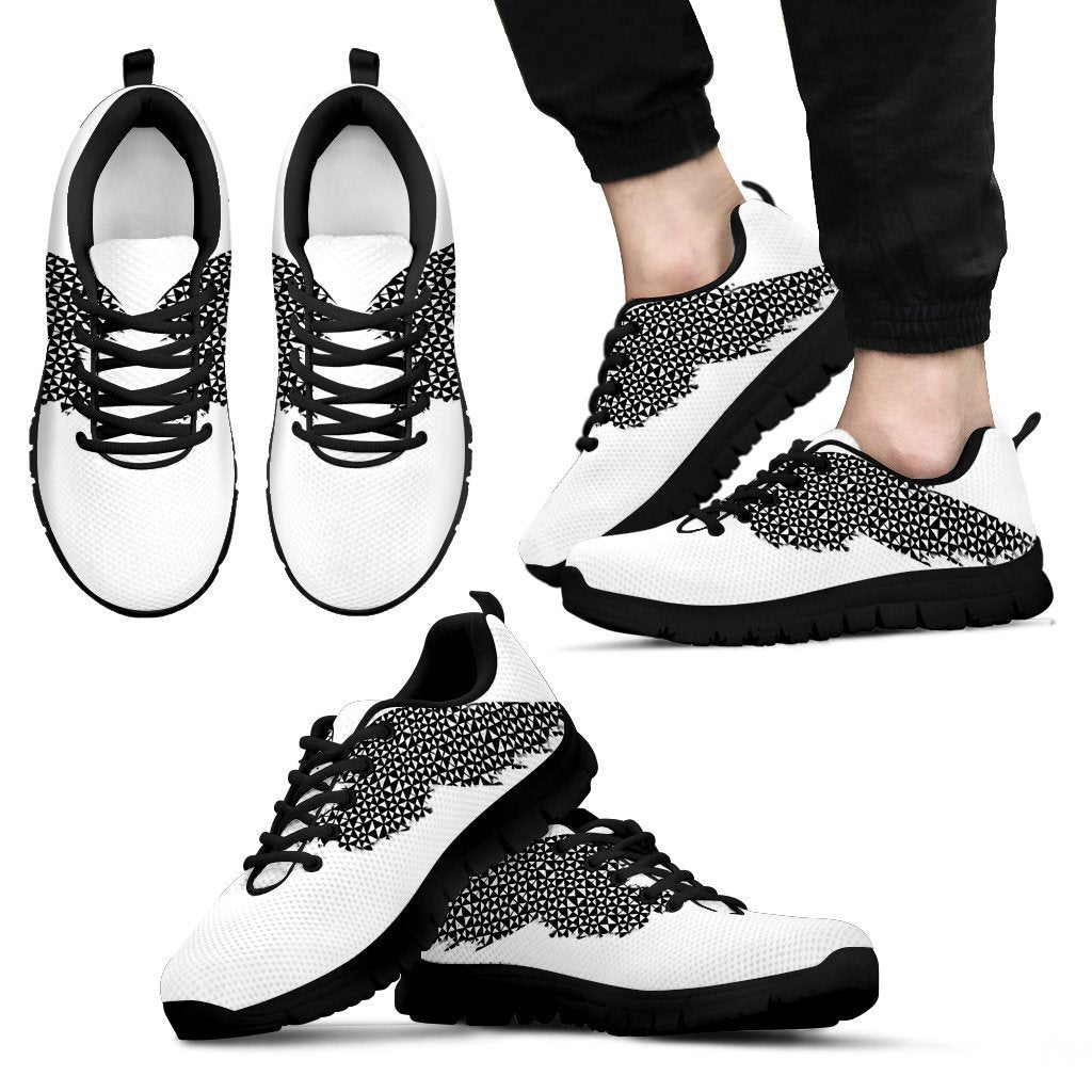 Fiji Tapa Mirror Wings Style Men's / Women's Sneakers (Shoes) - Vibe Hoodie Shop