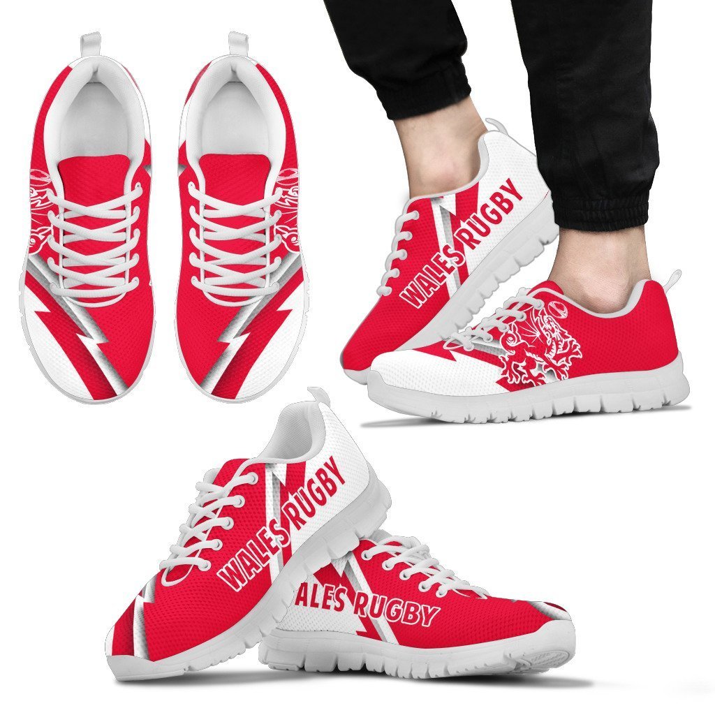 Wales Rugby Sneakers - Lighting Style - Vibe Hoodie Shop