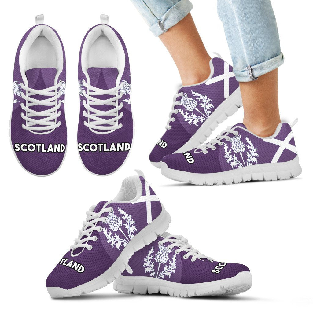 Scotland Sneakers Flag Wave Purple - Vibe Hoodie Shop