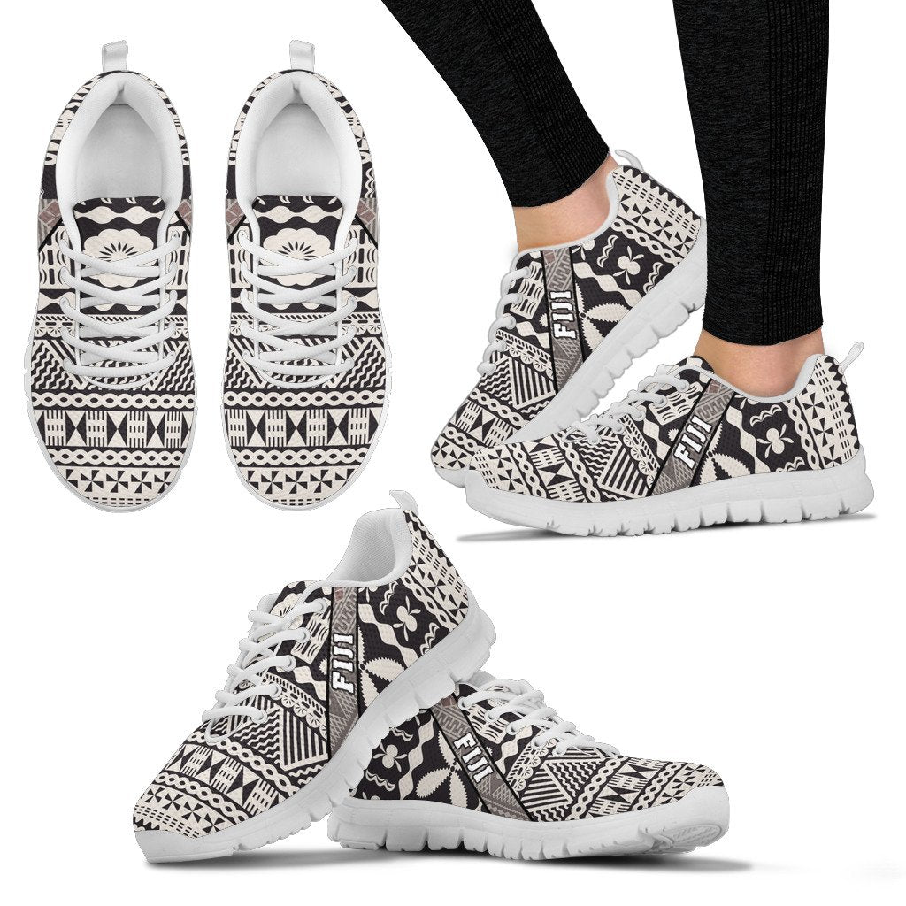 Fiji Tapa Tribal Sneakers - Vibe Hoodie Shop